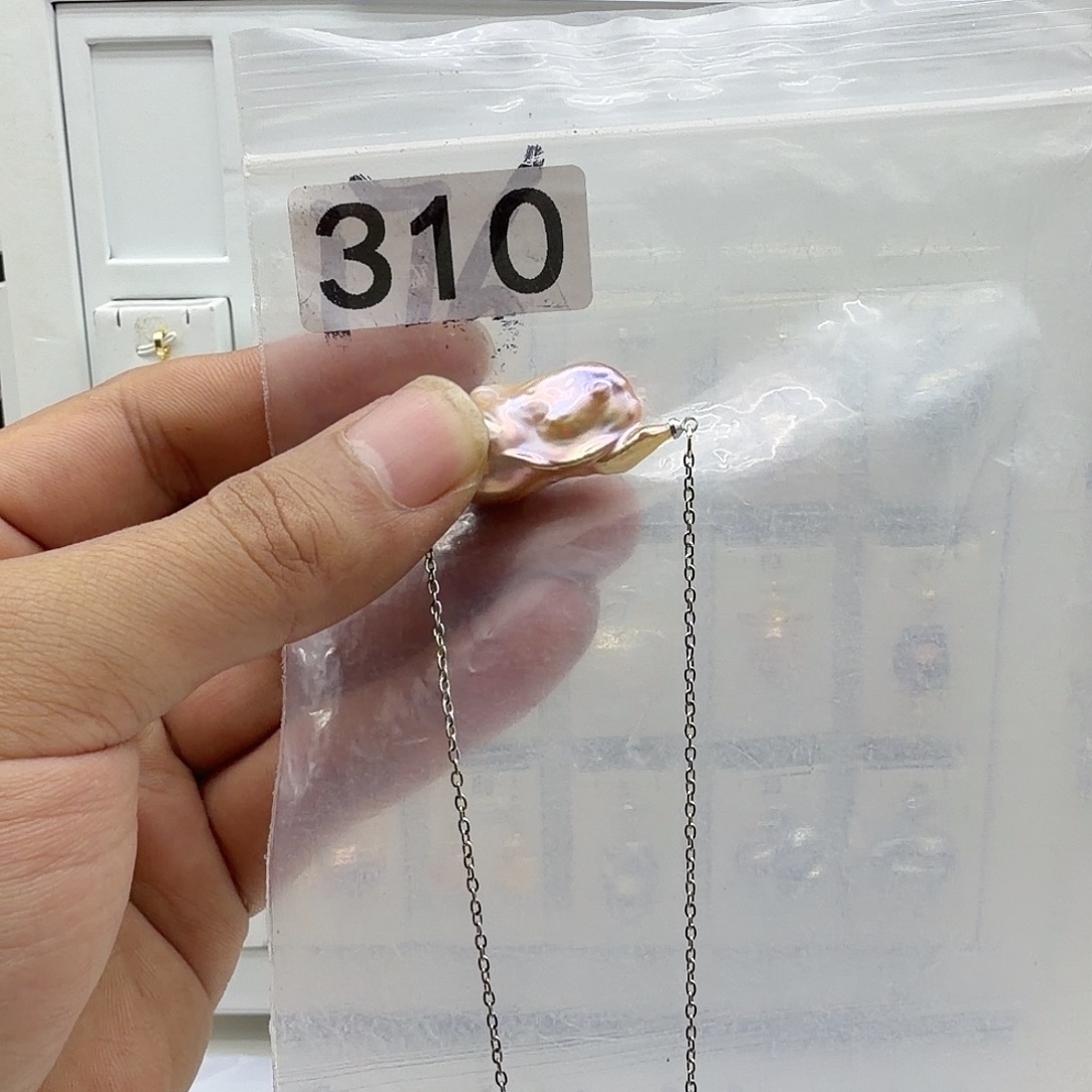 合金淡水珍珠颈饰