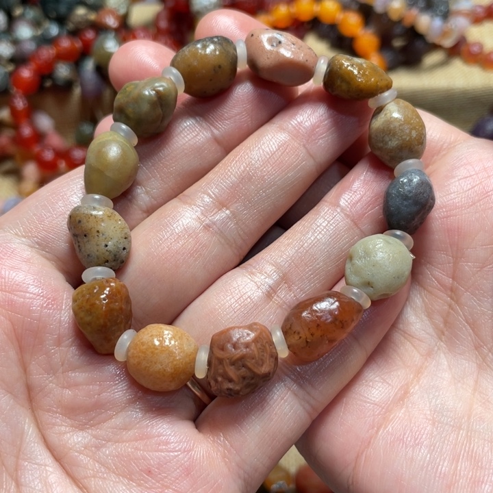 玛瑙/玉髓合金手链