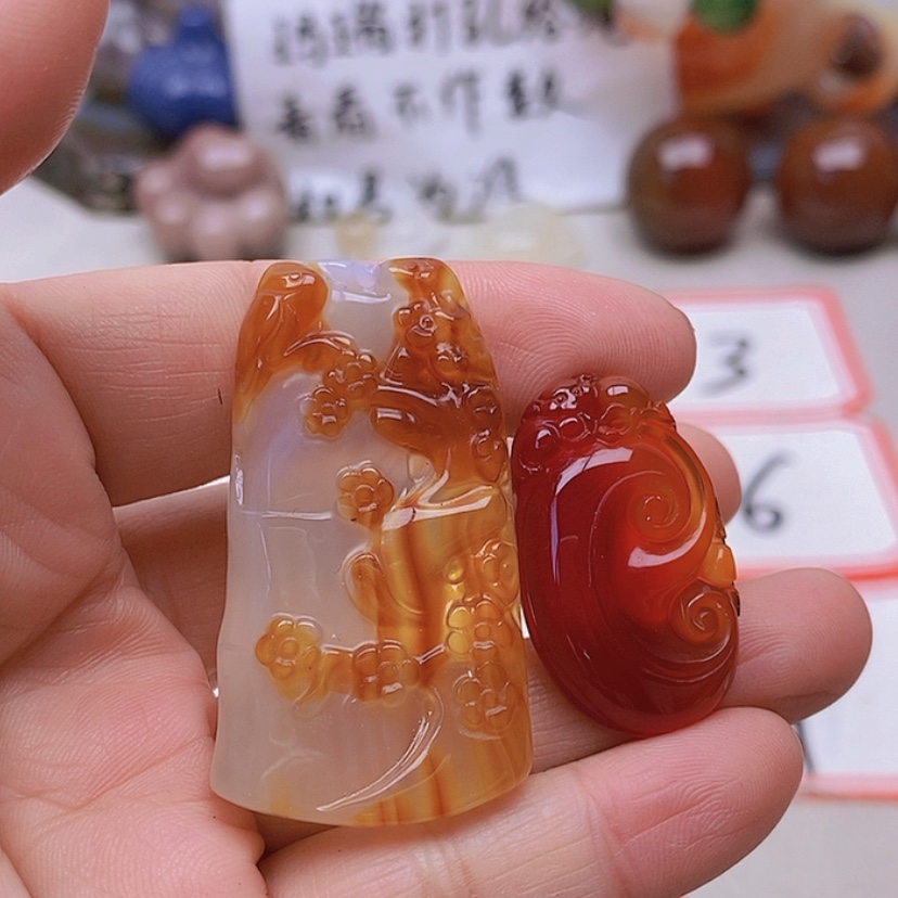 【闪购商品】未镶嵌玛瑙/玉髓珠宝半成品静*?