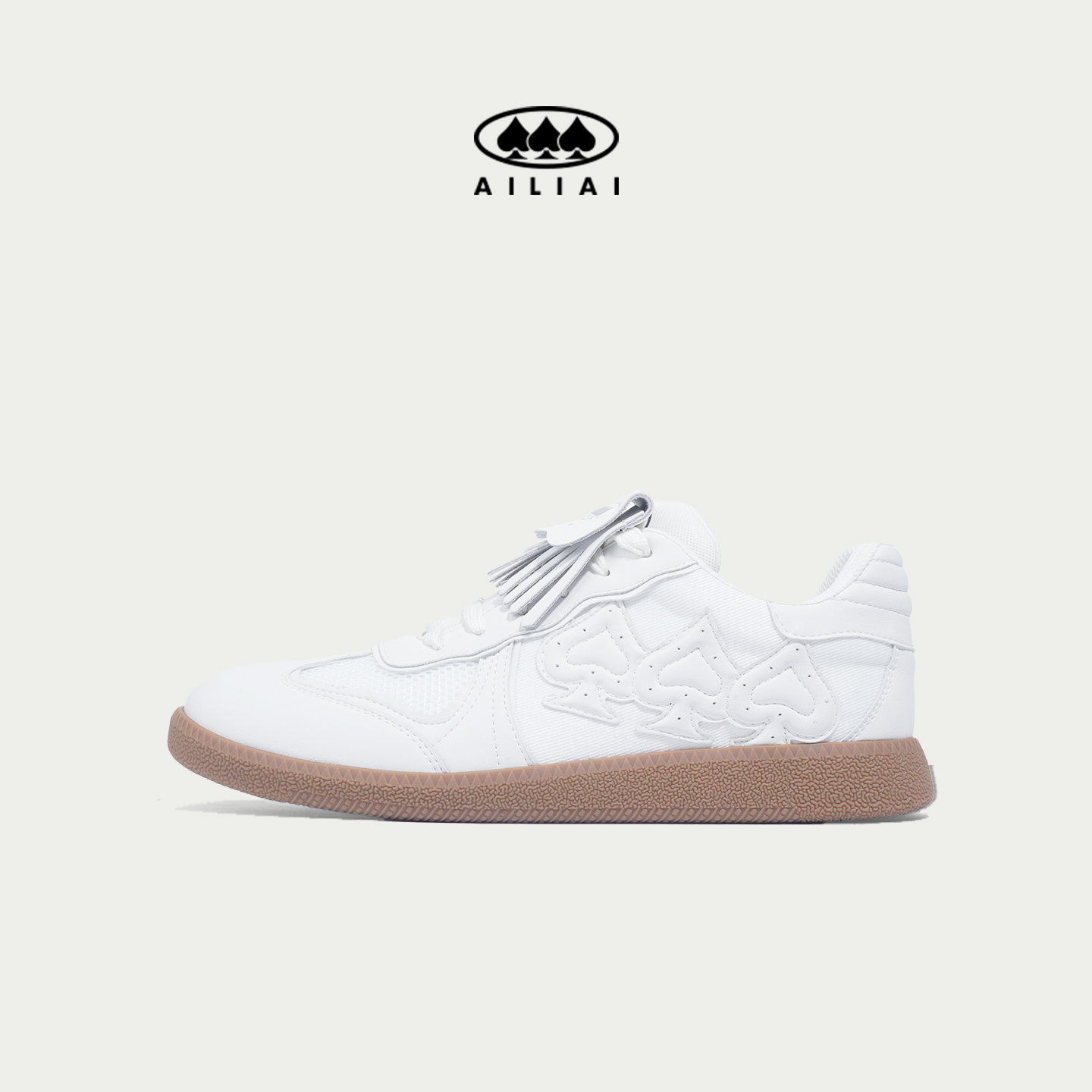 艾力艾新款夏季轻便情侣交叉绑带休闲鞋德训鞋城市游牧风真皮百搭