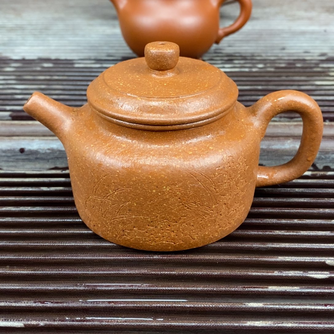 茶壶紫砂宜兴原矿紫砂壶德钟全手工250c