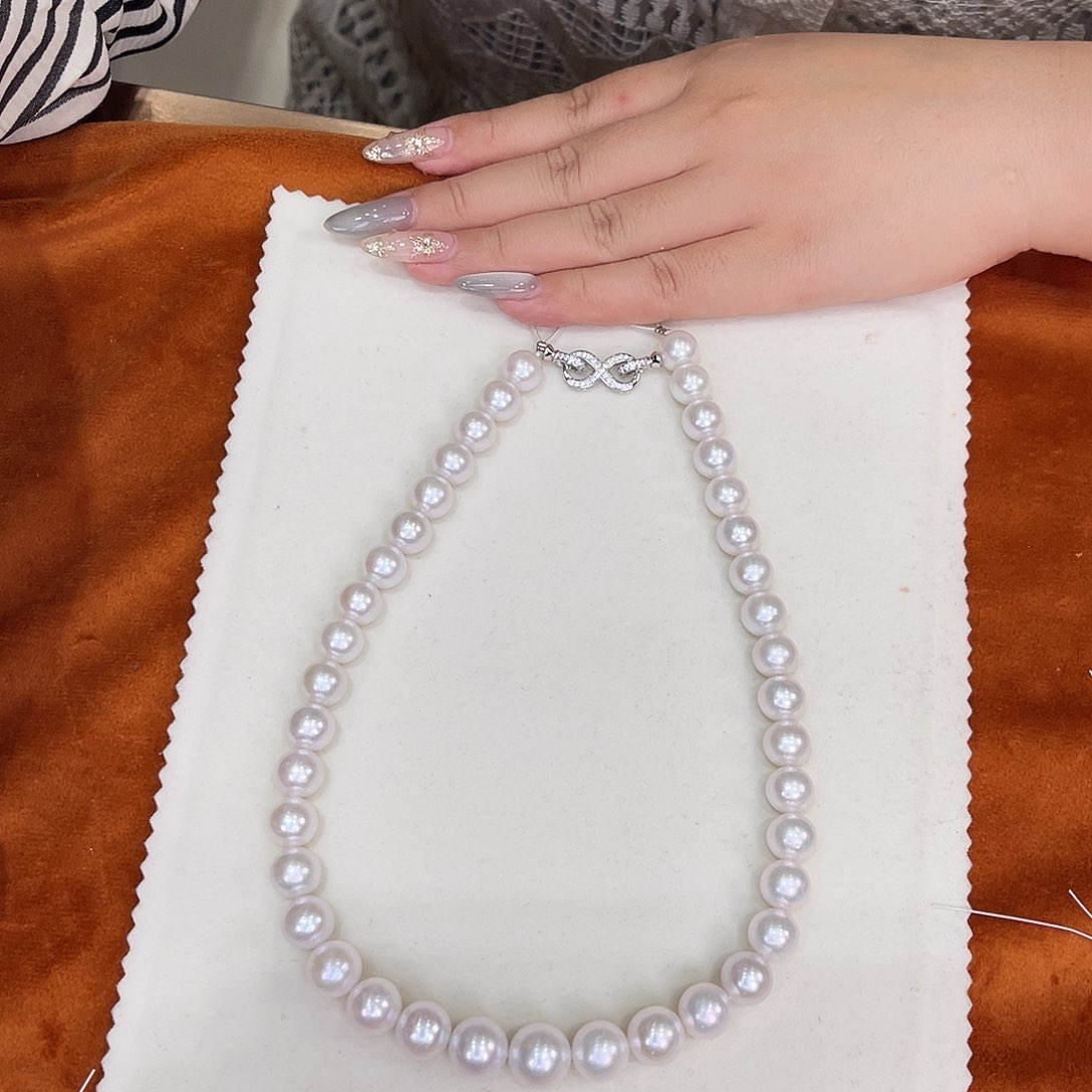 淡水珍珠项链银S925镶嵌