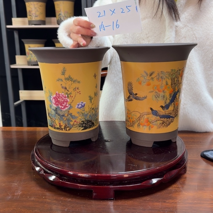 紫砂花盆紫砂花盆精品花盆