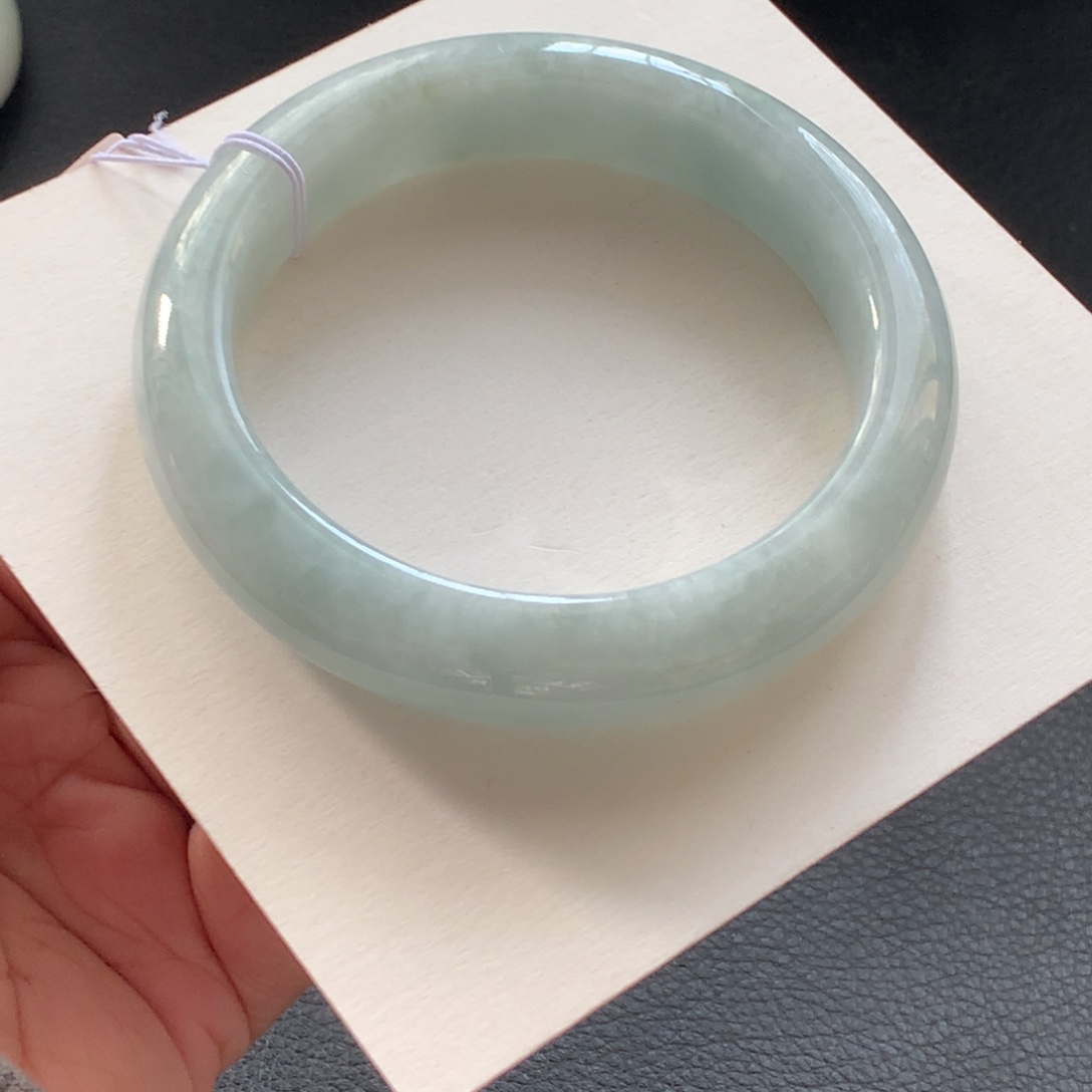 翡翠未镶嵌手镯10号55.7-13.1-9.1