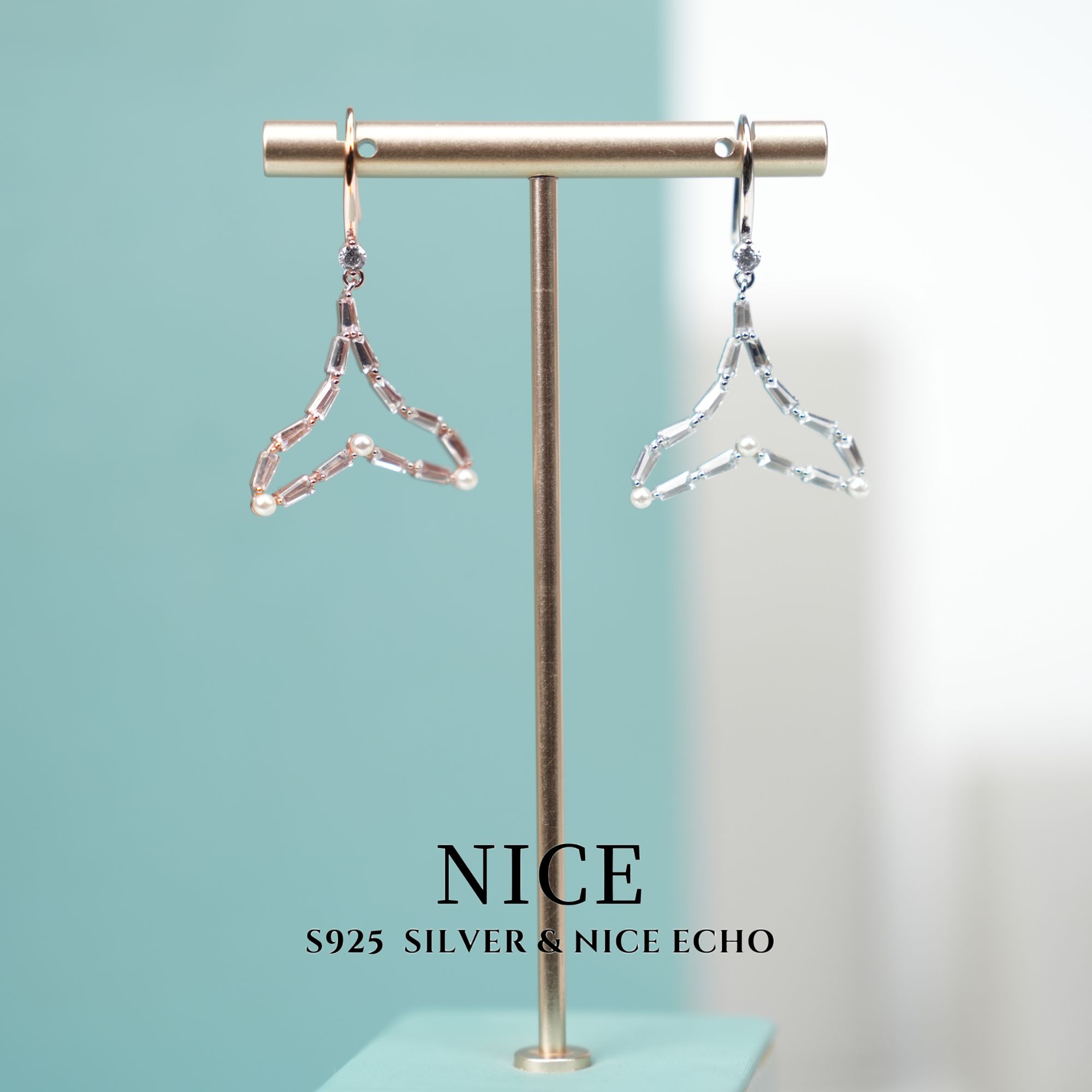 925银耳饰 【NICE ECHO】银饰耳坠  H305097-16