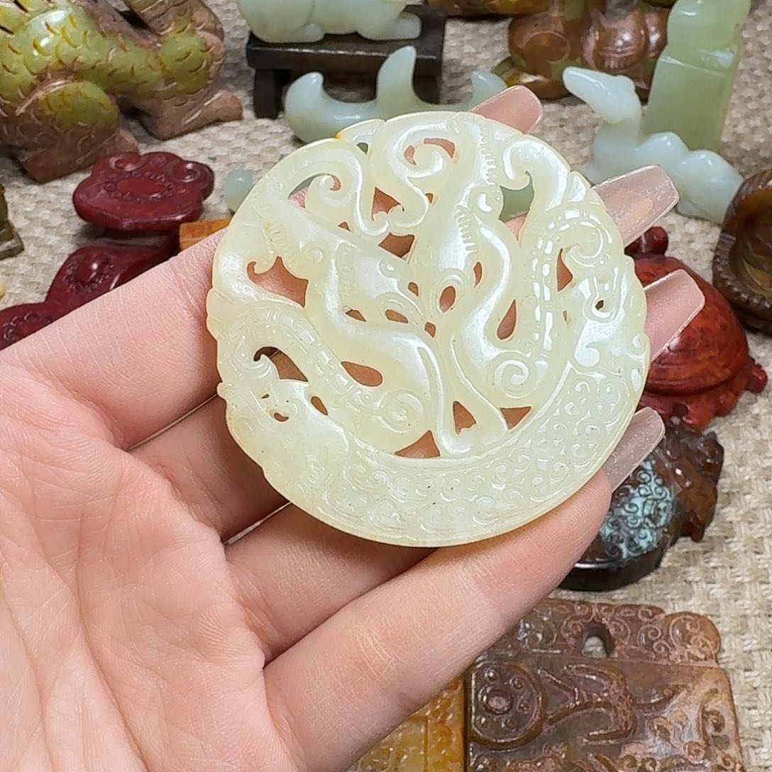 白玉菩提吊坠挂件