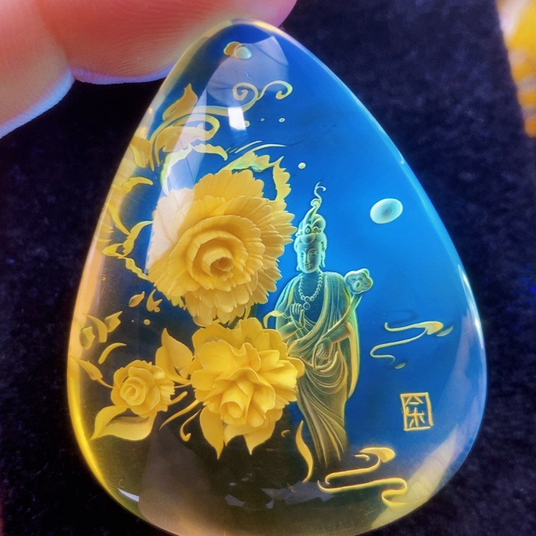 【闪购商品】未镶嵌吊坠(不含链)金珀