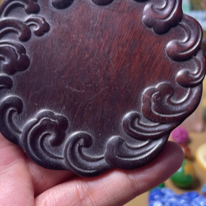 檀香紫檀（小叶紫檀）紫檀小托盘非常好看