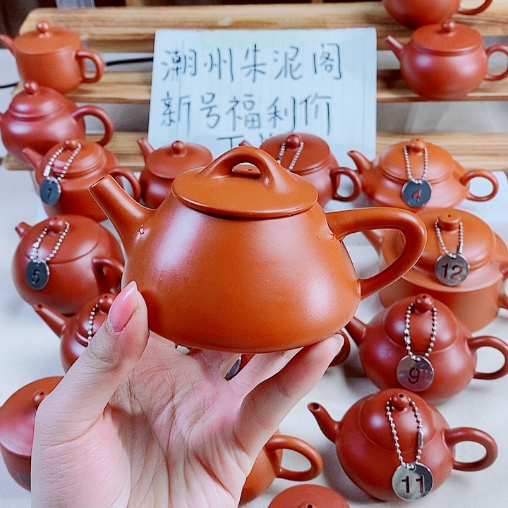 潮州朱泥壶石瓢壶160