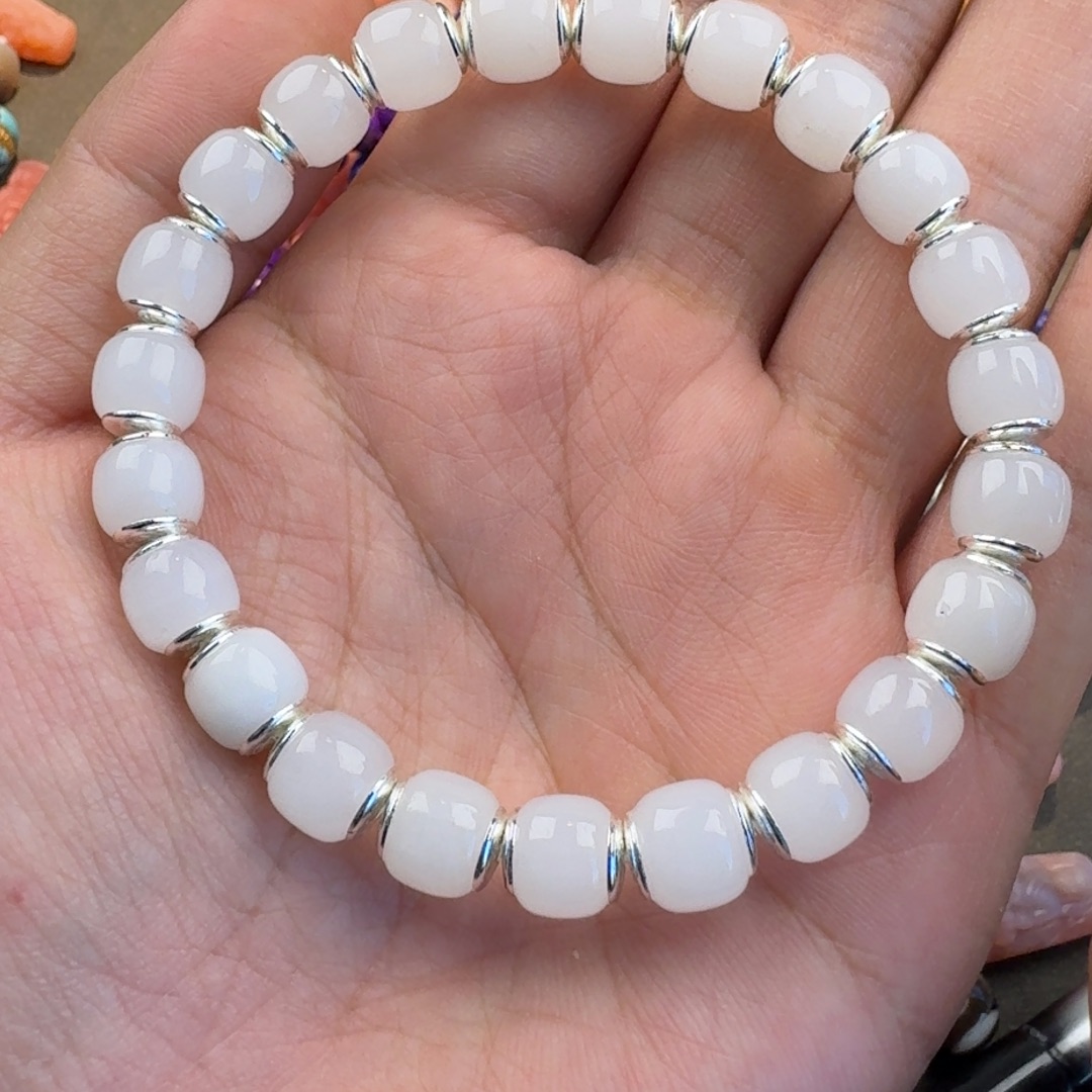 和田玉（糖玉）合金挂件和田玉老型盾一条