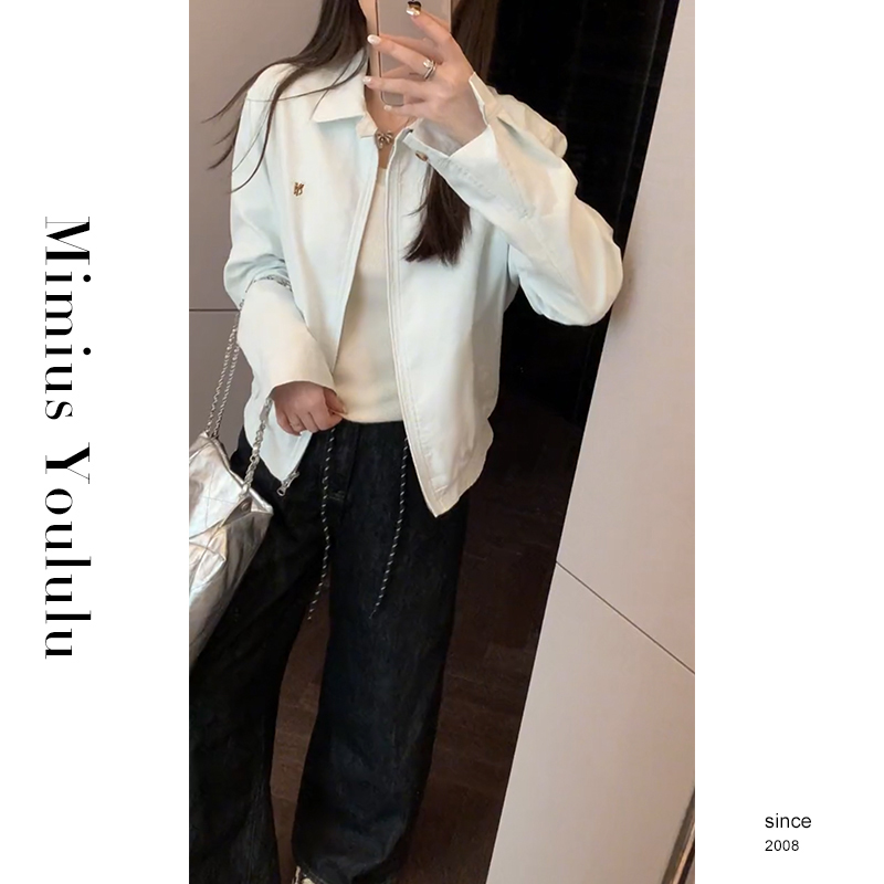 【mimius】七七 老钱风苎麻棉小马标刺绣夹克外套 F08327