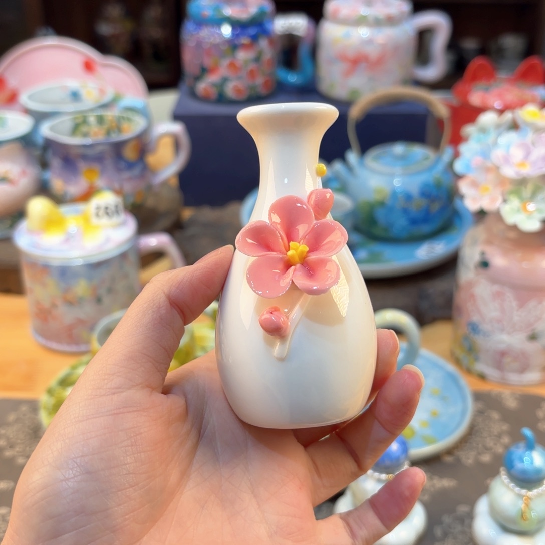 景德镇手绘高温釉下彩陶瓷茶具