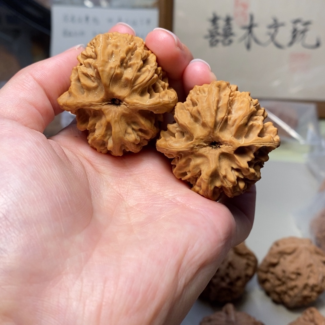 文玩核桃把件40+苹果园