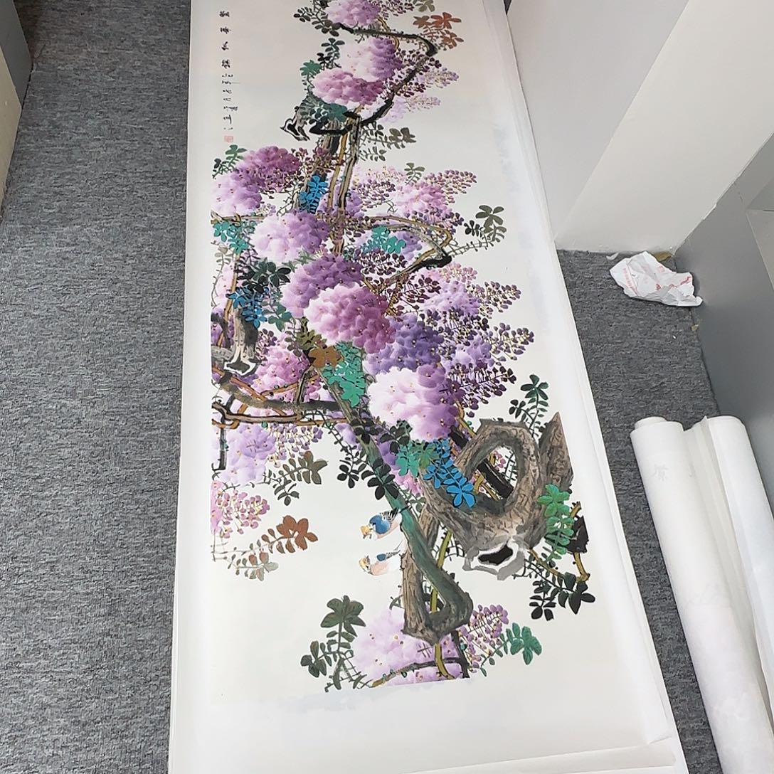 国画180*70纯手绘刘亦凌