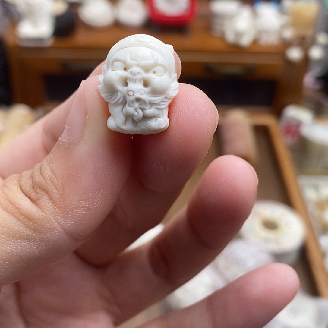 鹿骨把件c9小钟馗萌粒