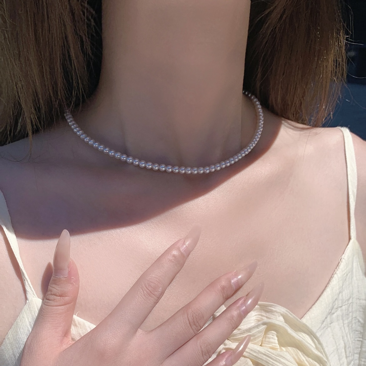 海水极光满串baby链极光正圆高品质 可单带叠戴