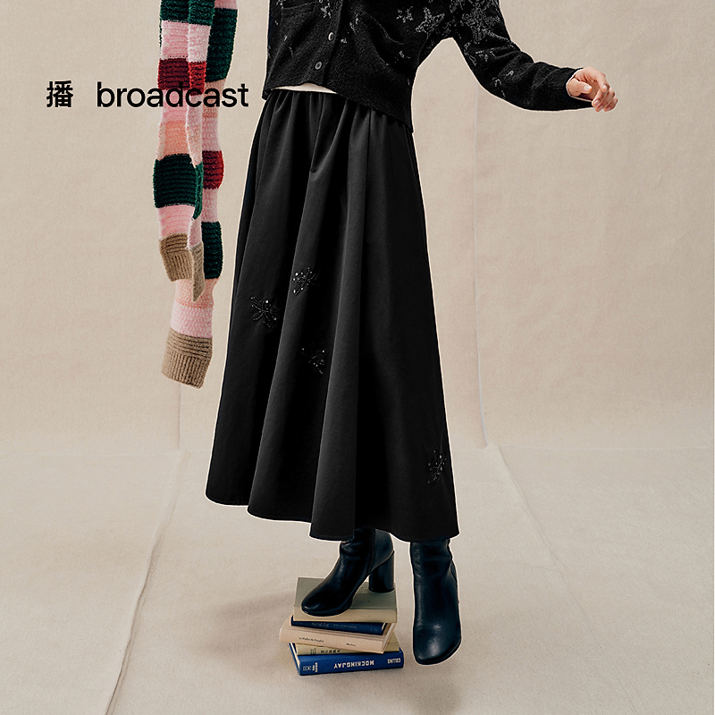 【商场同款】播精致华丽珠片半身裙BDS4BD3783