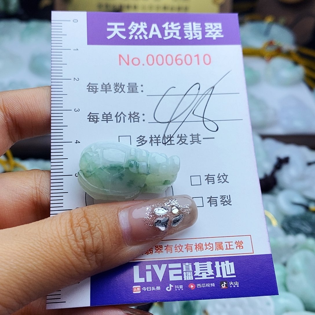 翡翠未镶嵌毛衣链6010