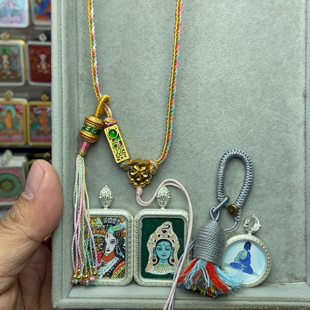 吊坠纯手绘前世今生药师绿妈妈