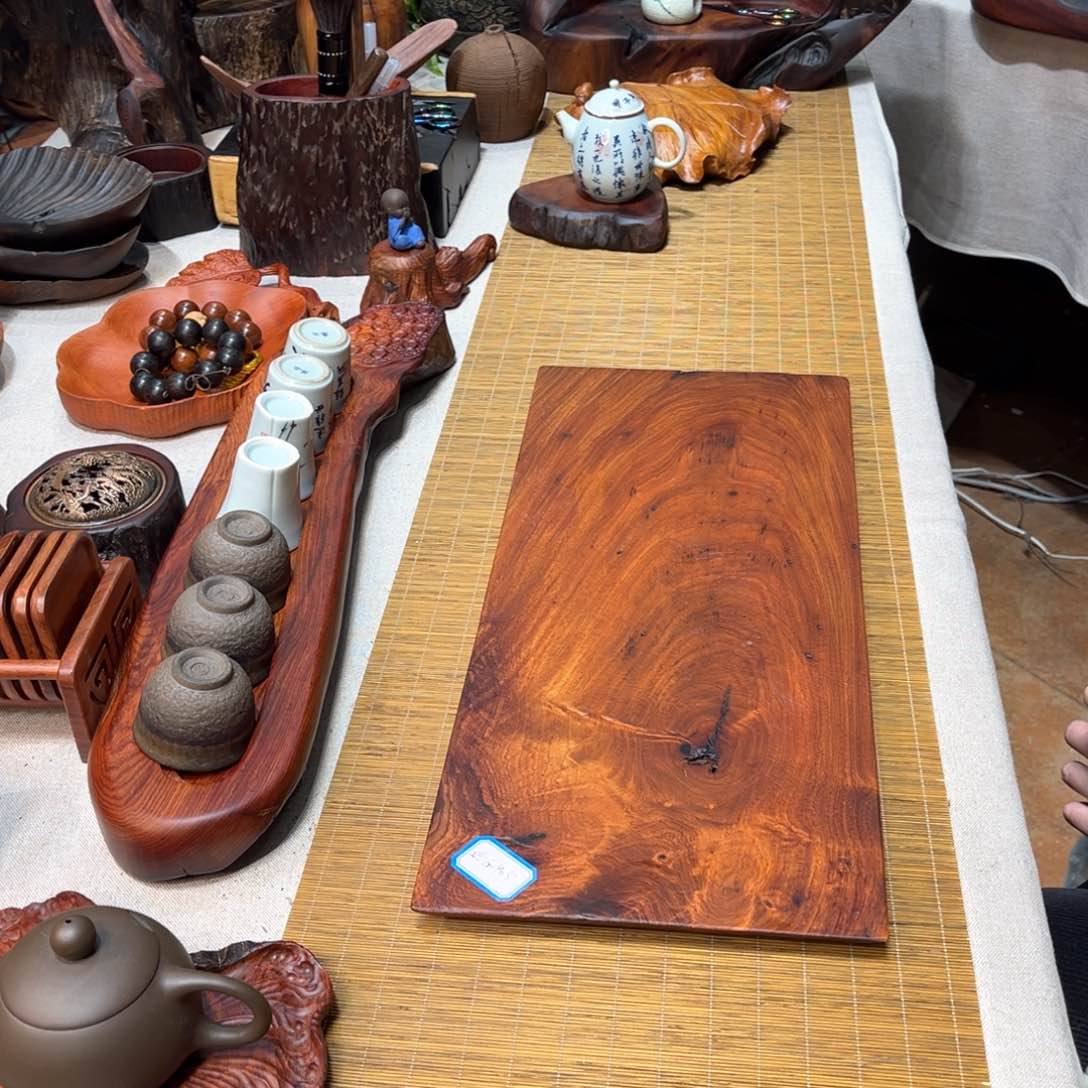 缅甸花梨干泡茶盘