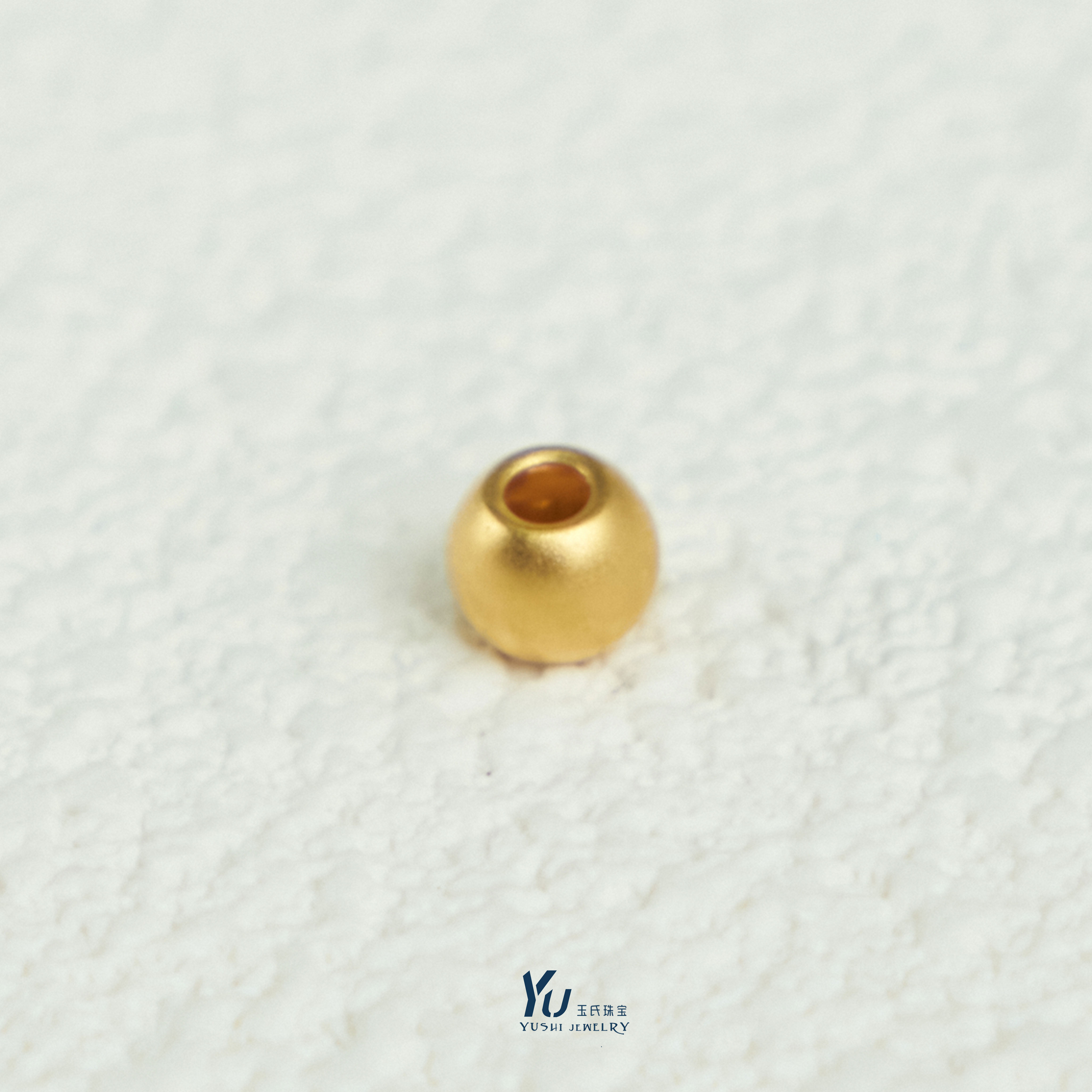 L【玉总珠宝】足金999古法黄金转运珠5MM多样性发一CAN180215