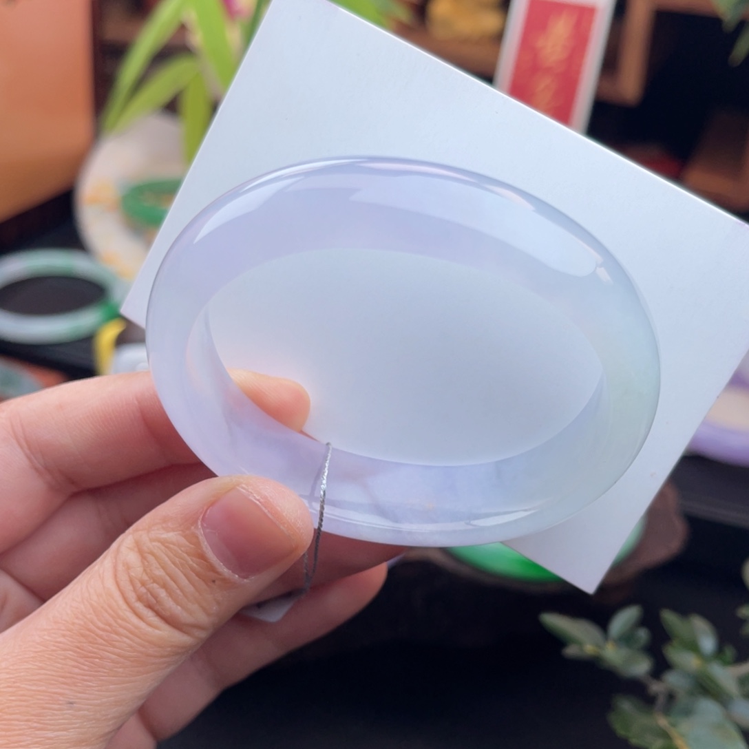 未镶嵌手镯（贵妃镯）翡翠冰紫