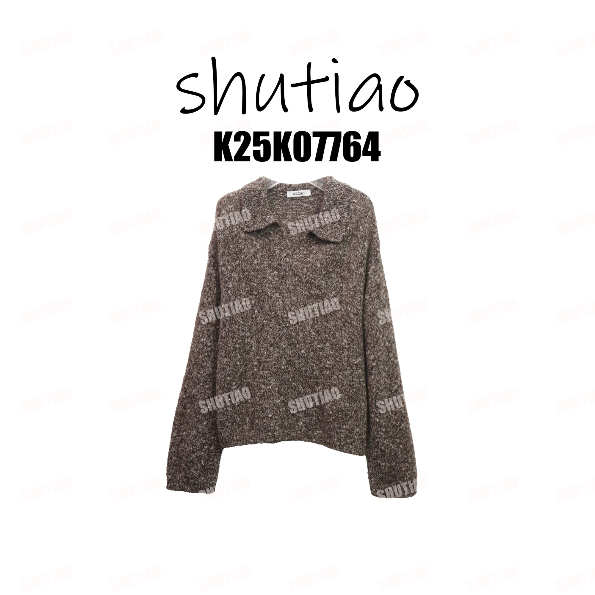 【SHUTIAO】2025冬季：新款小众设计款毛衣K25K07764