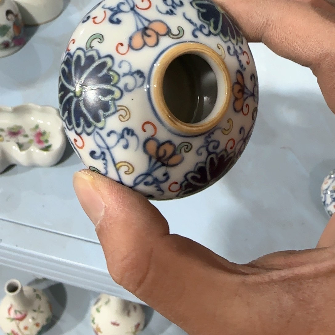 瓷片摆件手绘瓷器全部处理