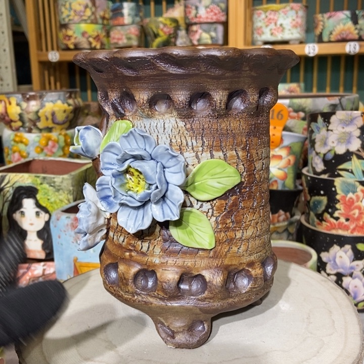 红陶景德镇艺术手绘作品