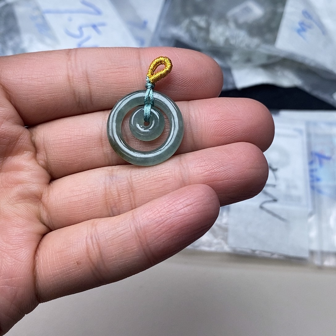 翡翠未镶嵌手链子母扣