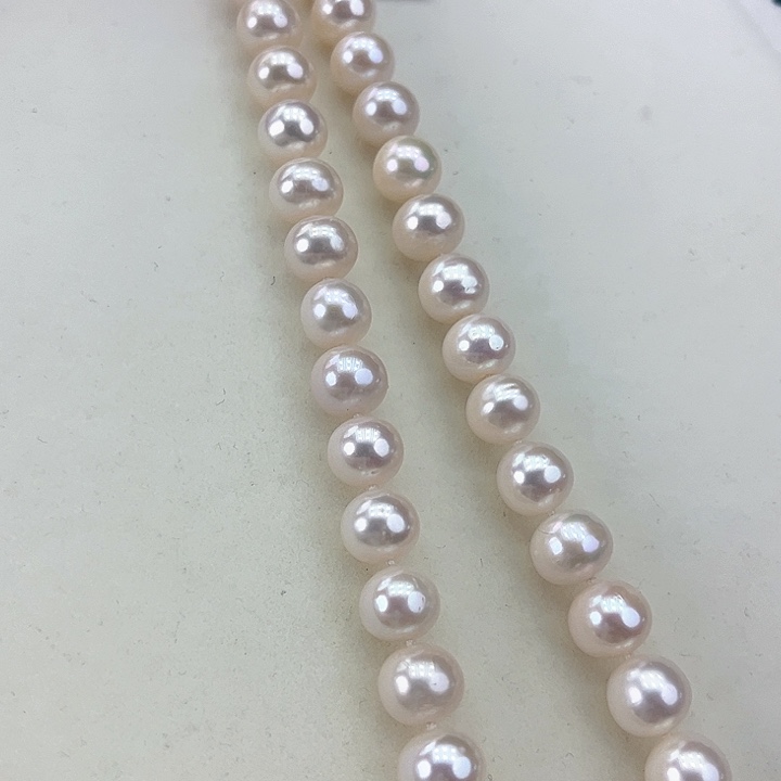 淡水珍珠颈饰银S925镶嵌卡10➕极光炫彩