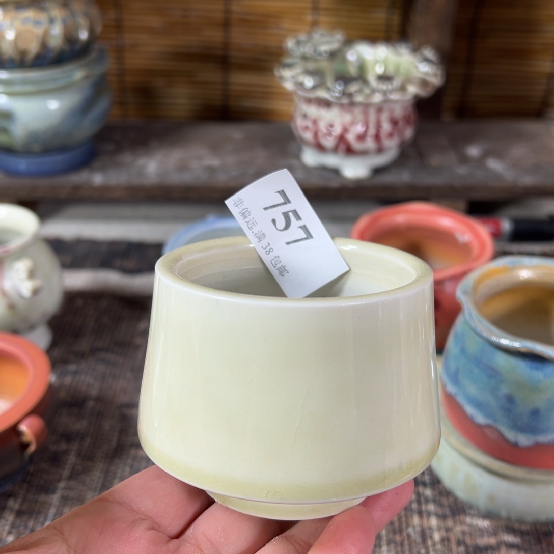 红陶景德镇手工花盆