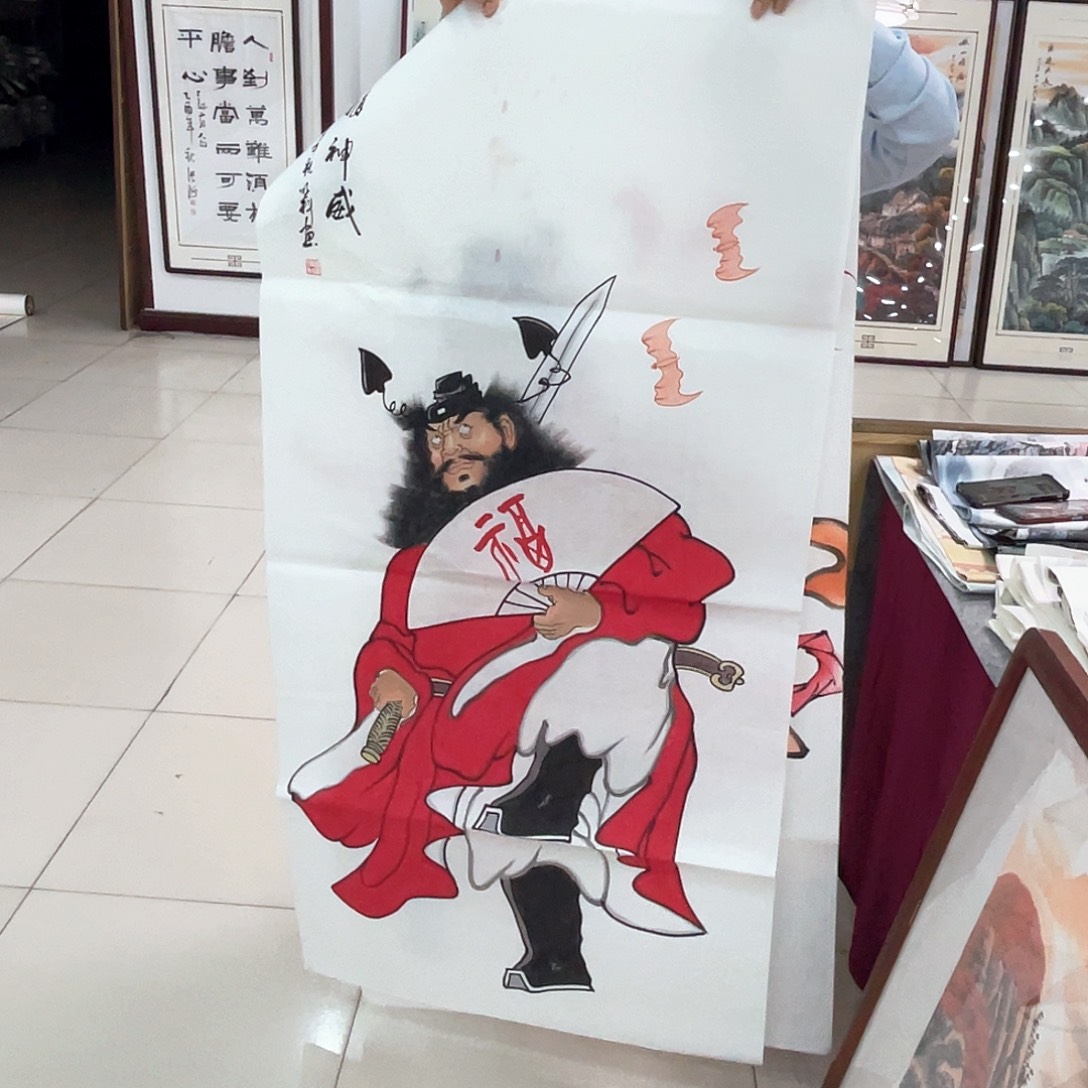 国画纯手绘的花鸟山水