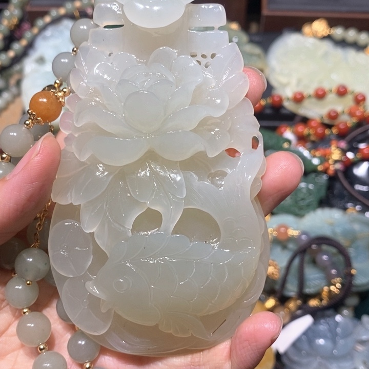 岫玉毛衣链未镶嵌