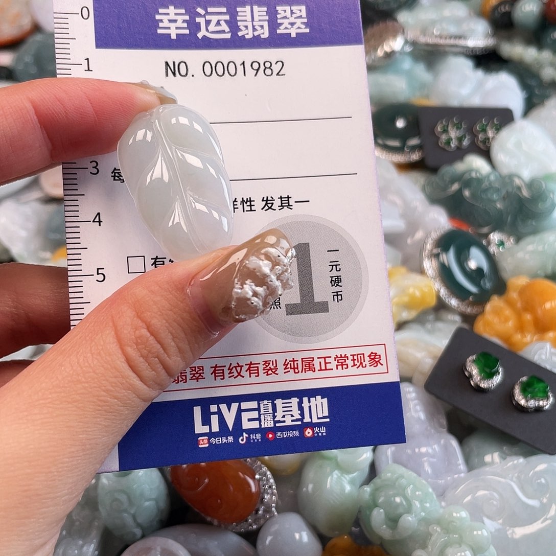 翡翠未镶嵌颈饰1982