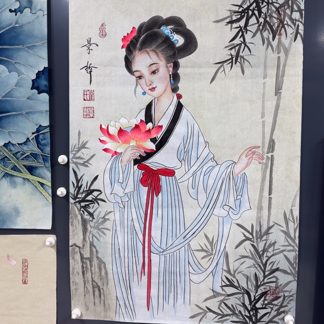 国画四尺开三崔老师亲笔