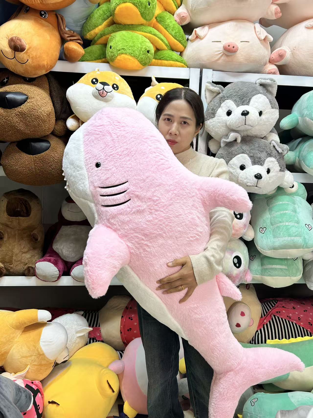 1.2米大号 鲨鱼抱枕  毛绒玩具