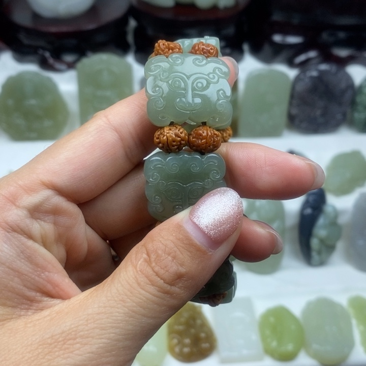 和田玉未镶嵌颈饰102