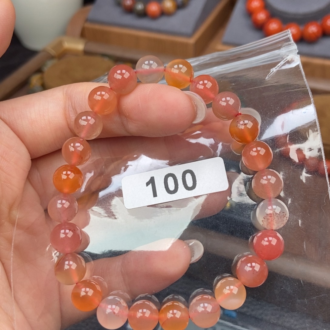 南红玛瑙未镶嵌手链