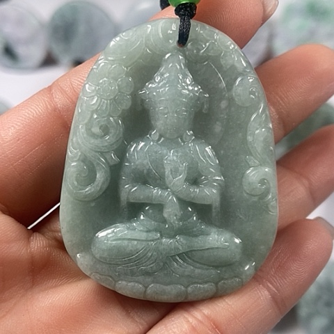 翡翠颈饰未镶嵌观音福利