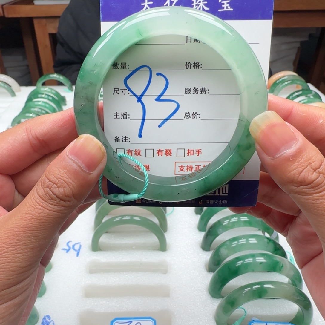 石英质玉（非洲翠）未镶嵌手镯59