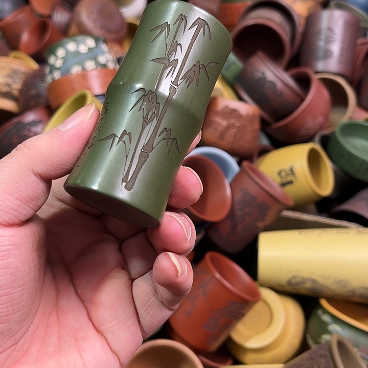 紫砂茶杯全手工紫砂主人杯