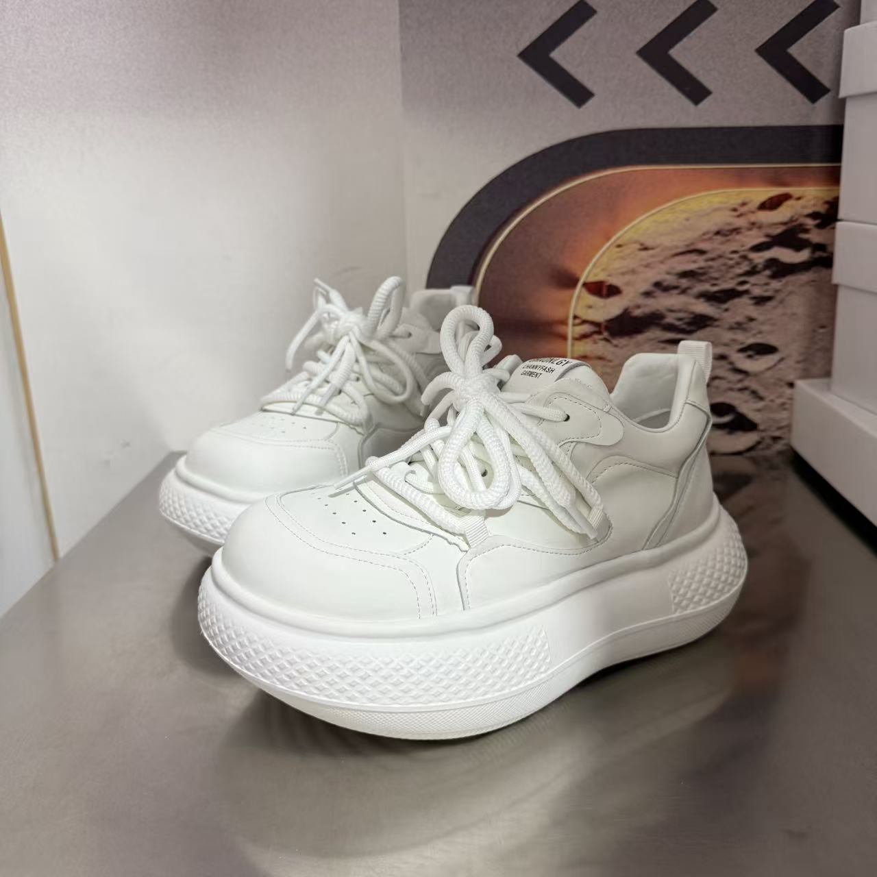 699-1棉里新款2025圆头系带韩版简约休闲板鞋潮流百搭ins