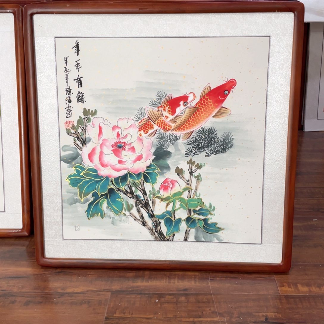 国画带框尺寸63*63厘米