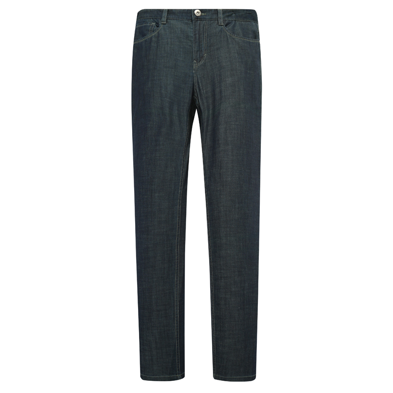 MY388美春秋厚度男式牛仔裤 棉中腰修身商务休闲长裤 牛仔蓝