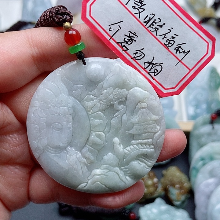 翡翠未镶嵌颈饰翡翠