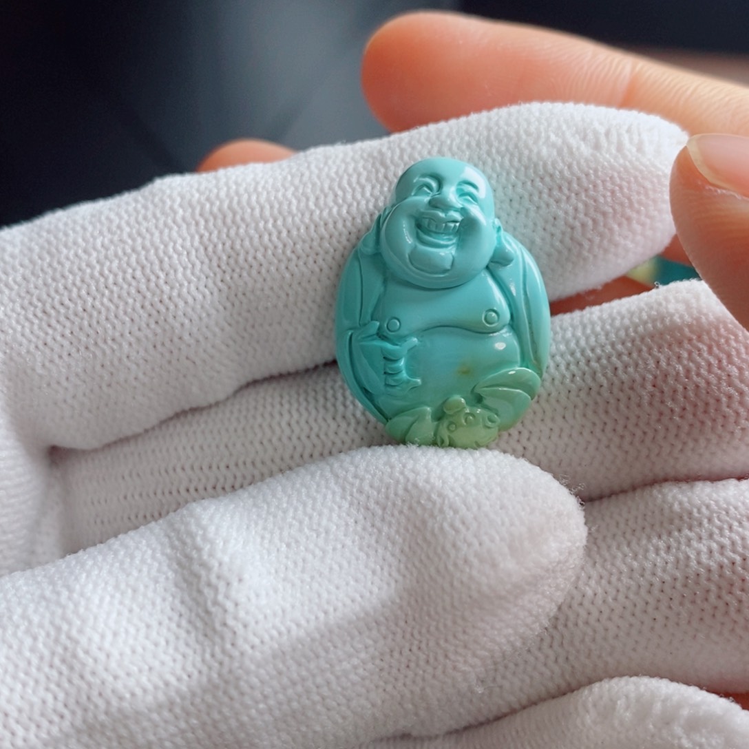 绿松石未镶嵌颈饰