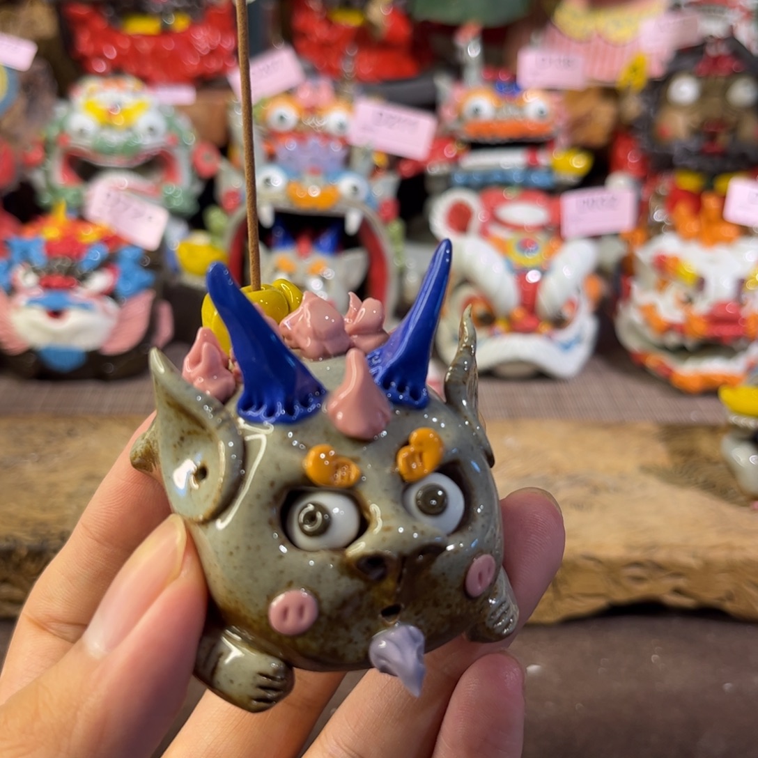 泥塑纯手工茶宠摆件