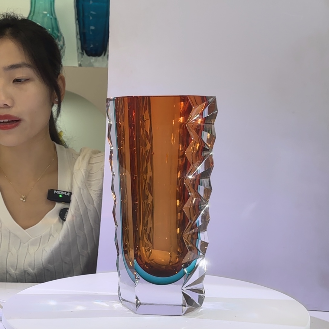 琥珀金冰岛火山花瓶