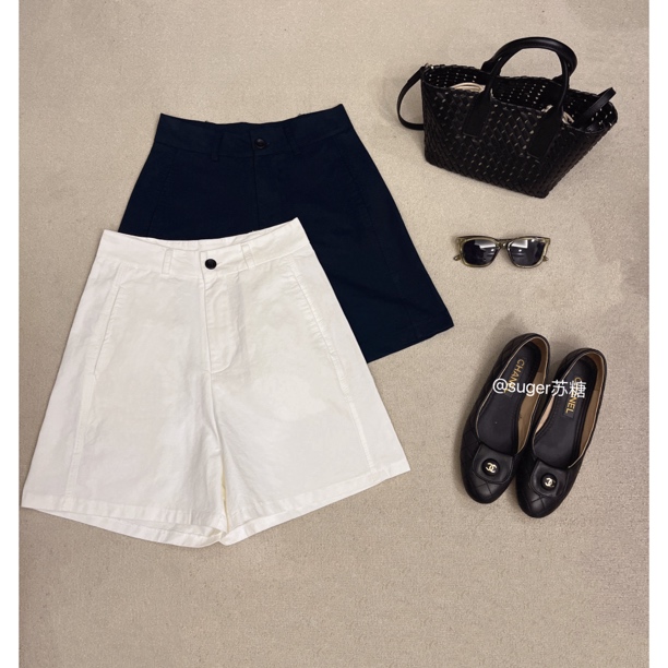 【极简洗水棉短裤】夏季百搭气质工装裤A字百搭棉短裤